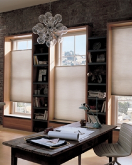 Cellular Shades, 3/4 inch single cell honeycomb shades, custom cellular shades, custom honeycomb shades