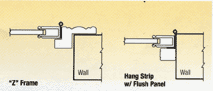 Mounting Options - Inside Mounts: "Z" Frame ~ Hang Strip w/Flash Panel