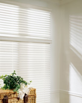 Real Wood Blinds ~ 2" White Wood Blinds